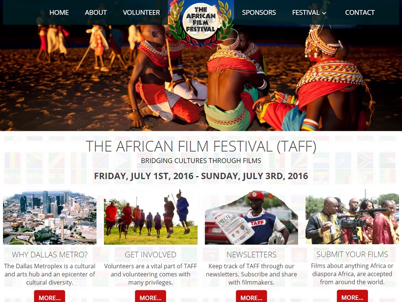 We developed the official website for The African Film Festival (TAFF) - a nonprofit organization dedicated to African motion pictures.